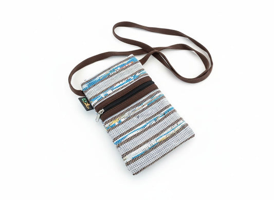 reCharkhas handgefertigte Handytasche aus recycelten Plastiktüten