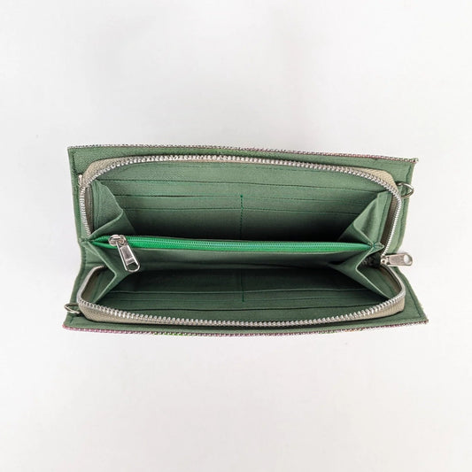 Handgefertigte Clutch aus recycelten Plastiktüten - Chamak